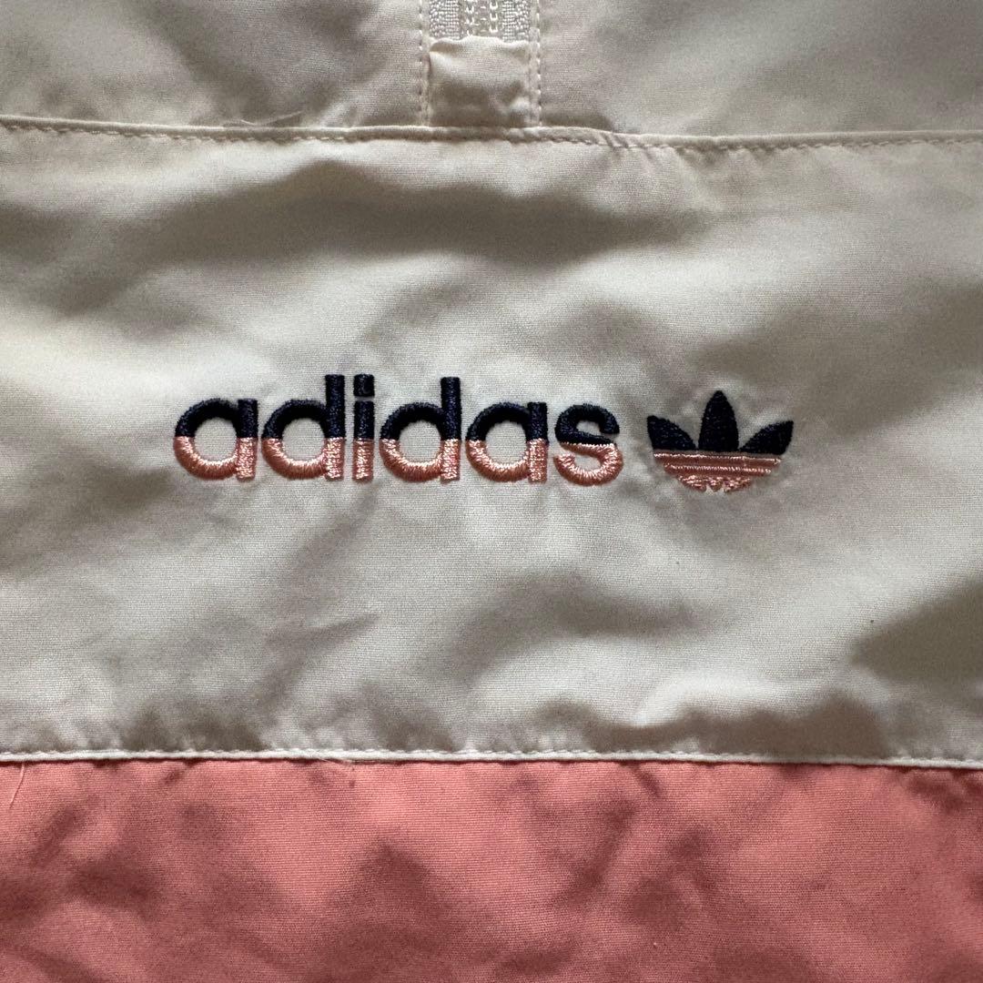 adidas アディダス アノラック ハーフジップ ジャケット 刺繍 XL