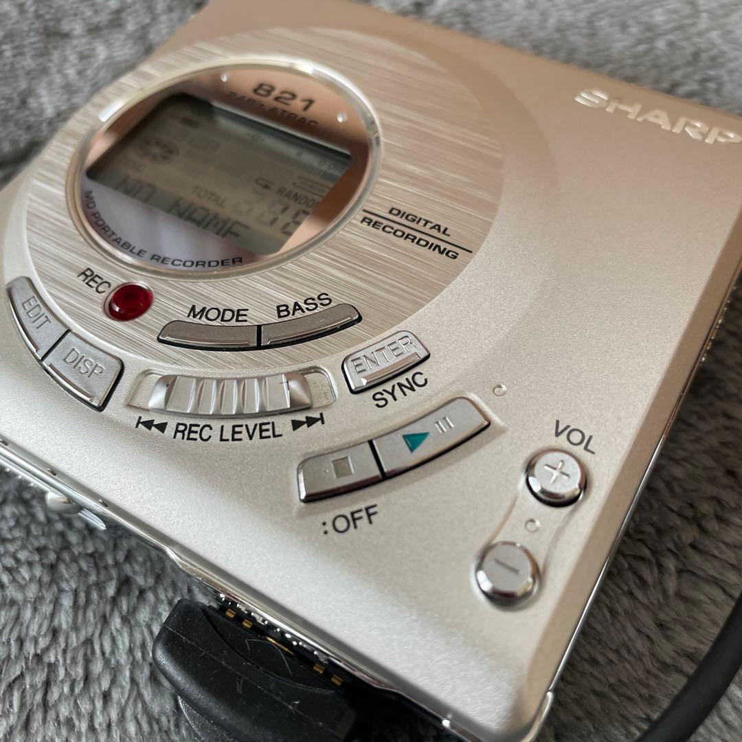 ポータブルプレーヤー SHARP MD-MT821S