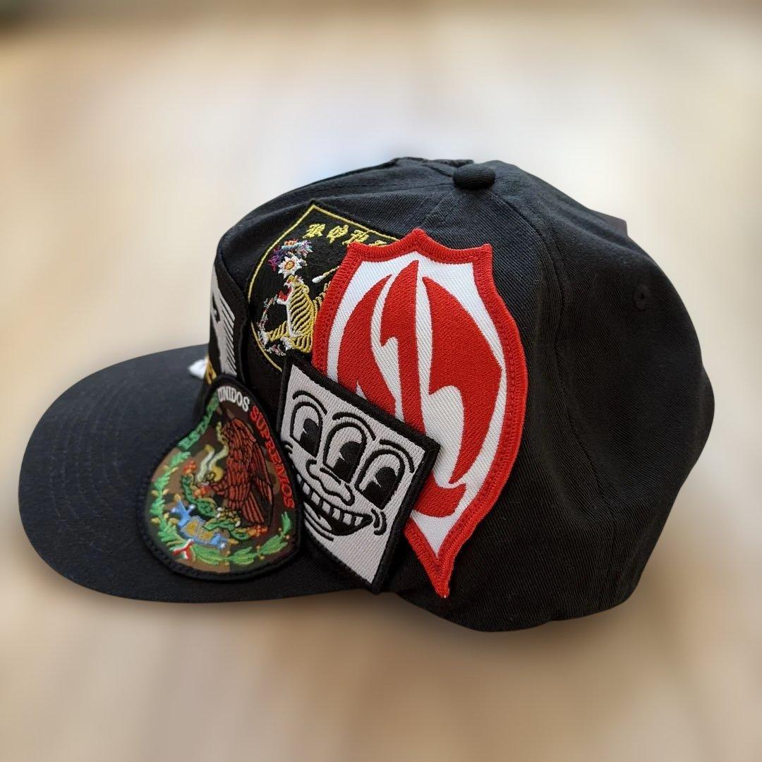 帽子 Supreme Patches 6-Panel Black