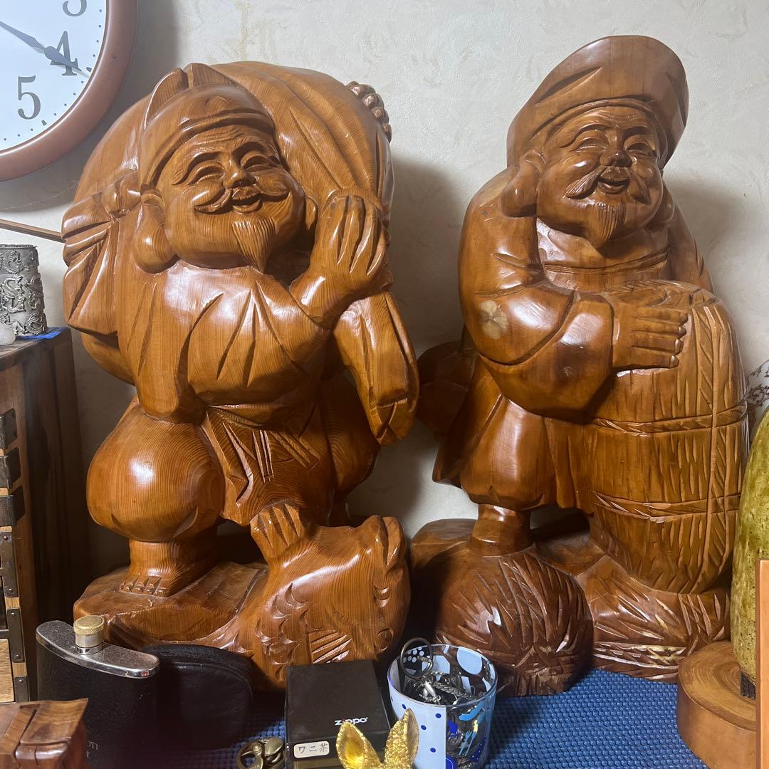 屋久杉　無垢の，七福神の内の二体