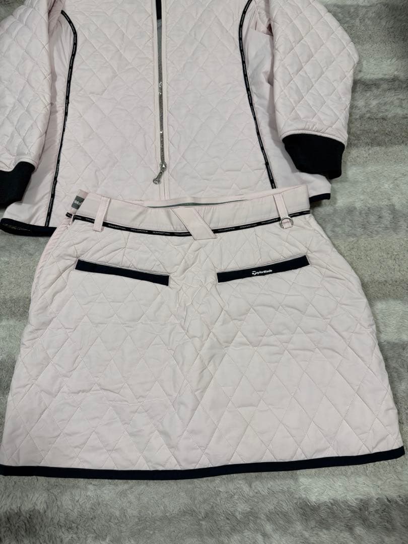 テーラーメイド キルティング上下 ピンク 新品同様 Mサイズ