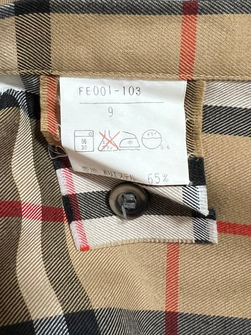 希少 Burberrys バーバリーズ ヴィンテージ ノバチェックシャツ 9号