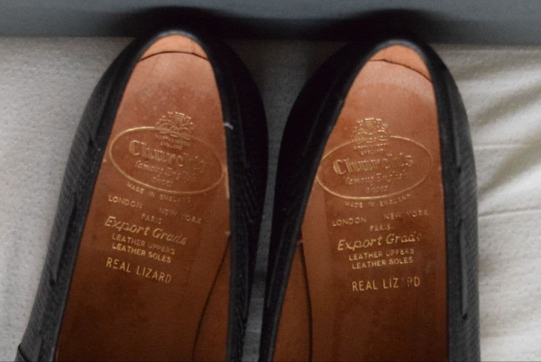 【reo】チャーチ特注 リザードローファー