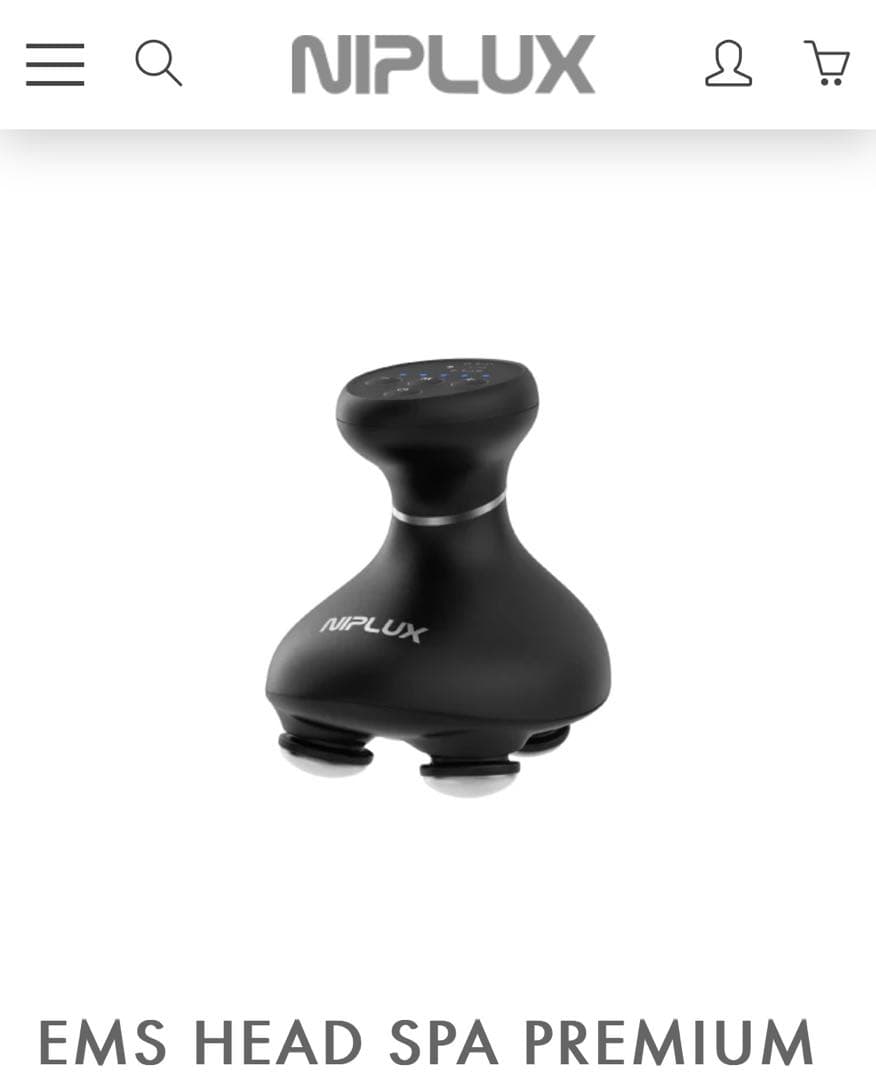 【新品 美品】NIPLUX EMSヘッドスパプレミアム ブラック
