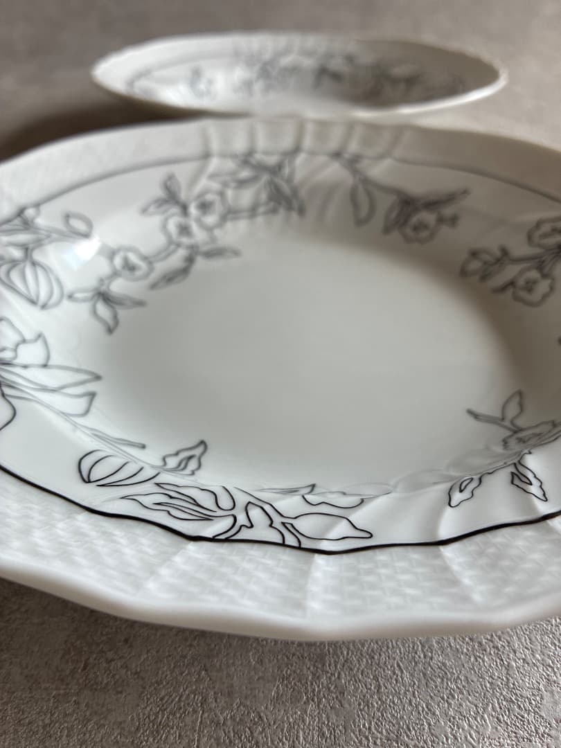 Richard Ginori ラマージュノア ベッキオホワイト ディープ 2枚