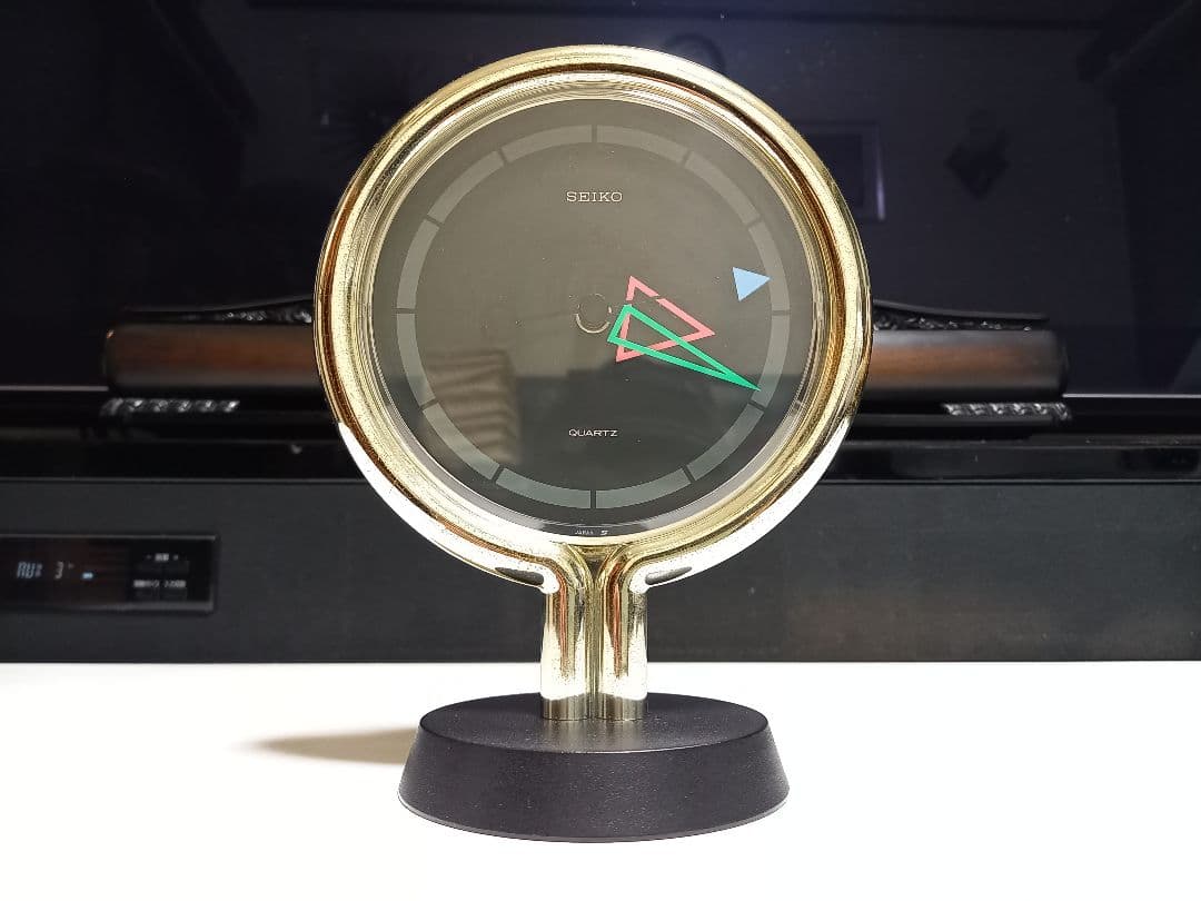 1980's　SEIKO　オールド　セイコー　ポストモダン　テーブル　クロック