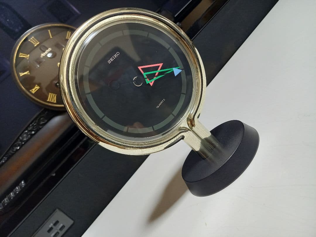 1980's　SEIKO　オールド　セイコー　ポストモダン　テーブル　クロック