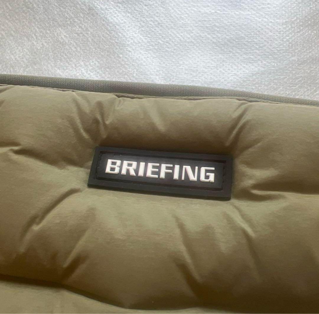 ブリーフィング　ゴルフ　ハイブリッドダウンネックウォーマー オリーブ