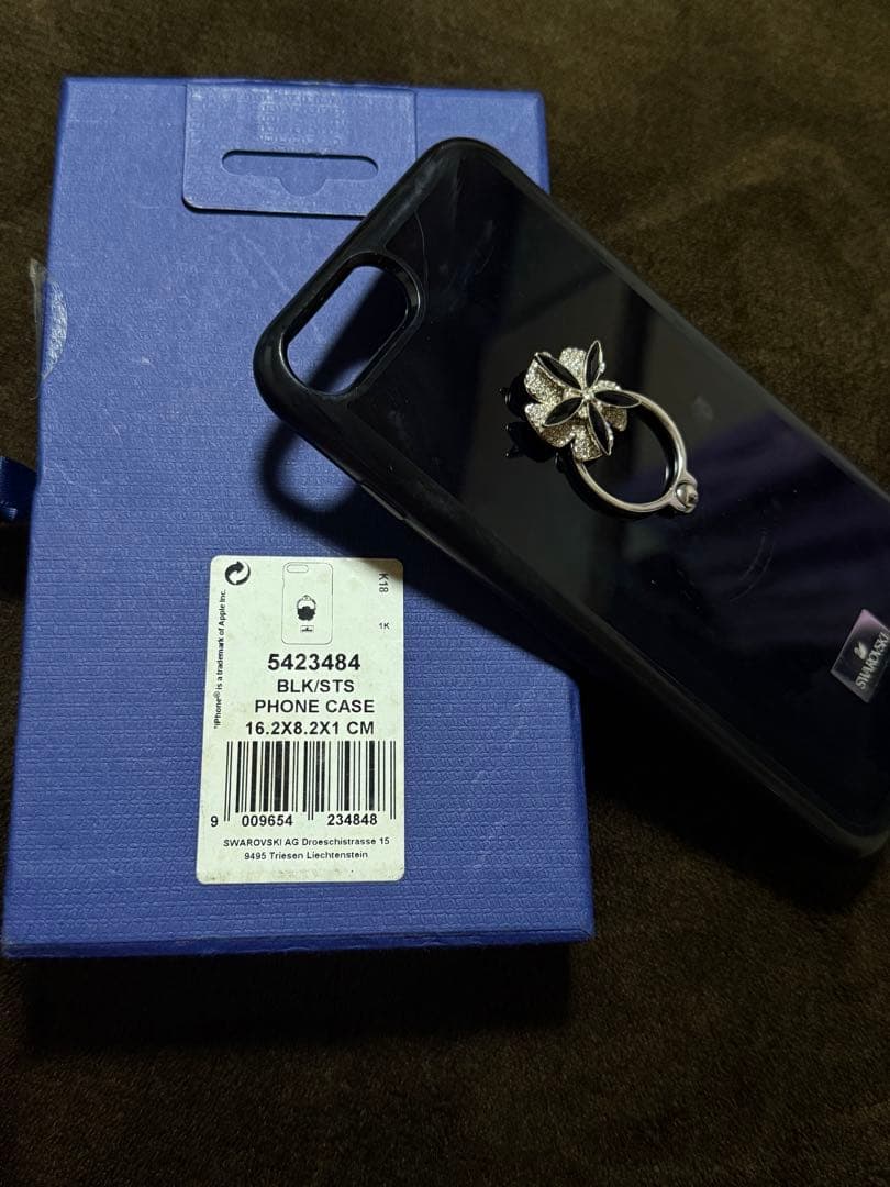 SWAROVSKI フラワーリング iPhoneケース6/6s/7/8Plus