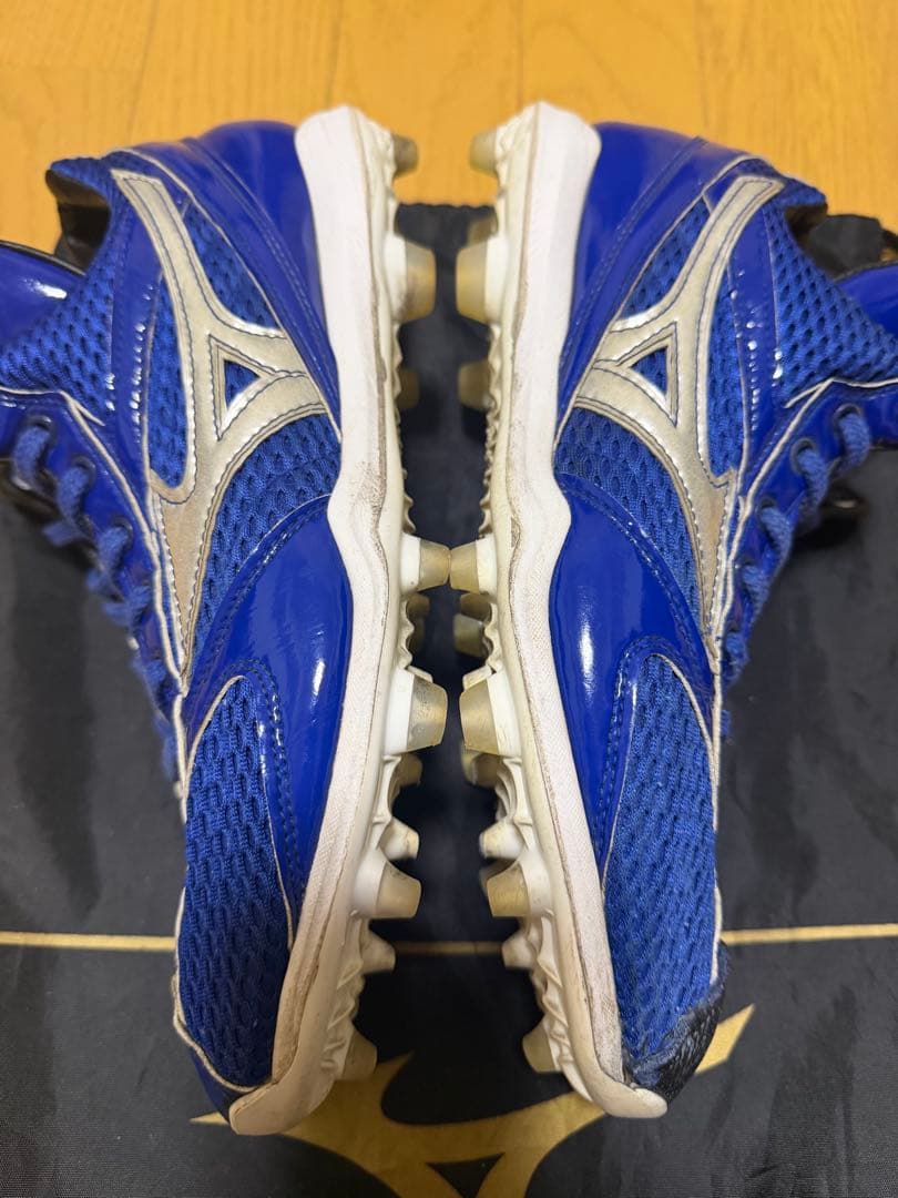 ミズノプロ 青 ブルー オーダースパイク 27センチ 美品 【早い者勝ち】 希少