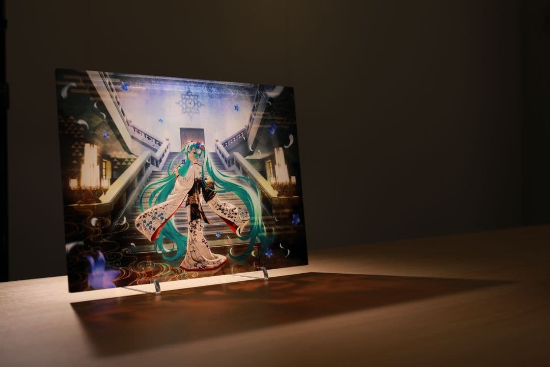 冬木小袖 初音ミク A3高精彩アクリルパネル 企画：東京国立博物館・大日本印刷製