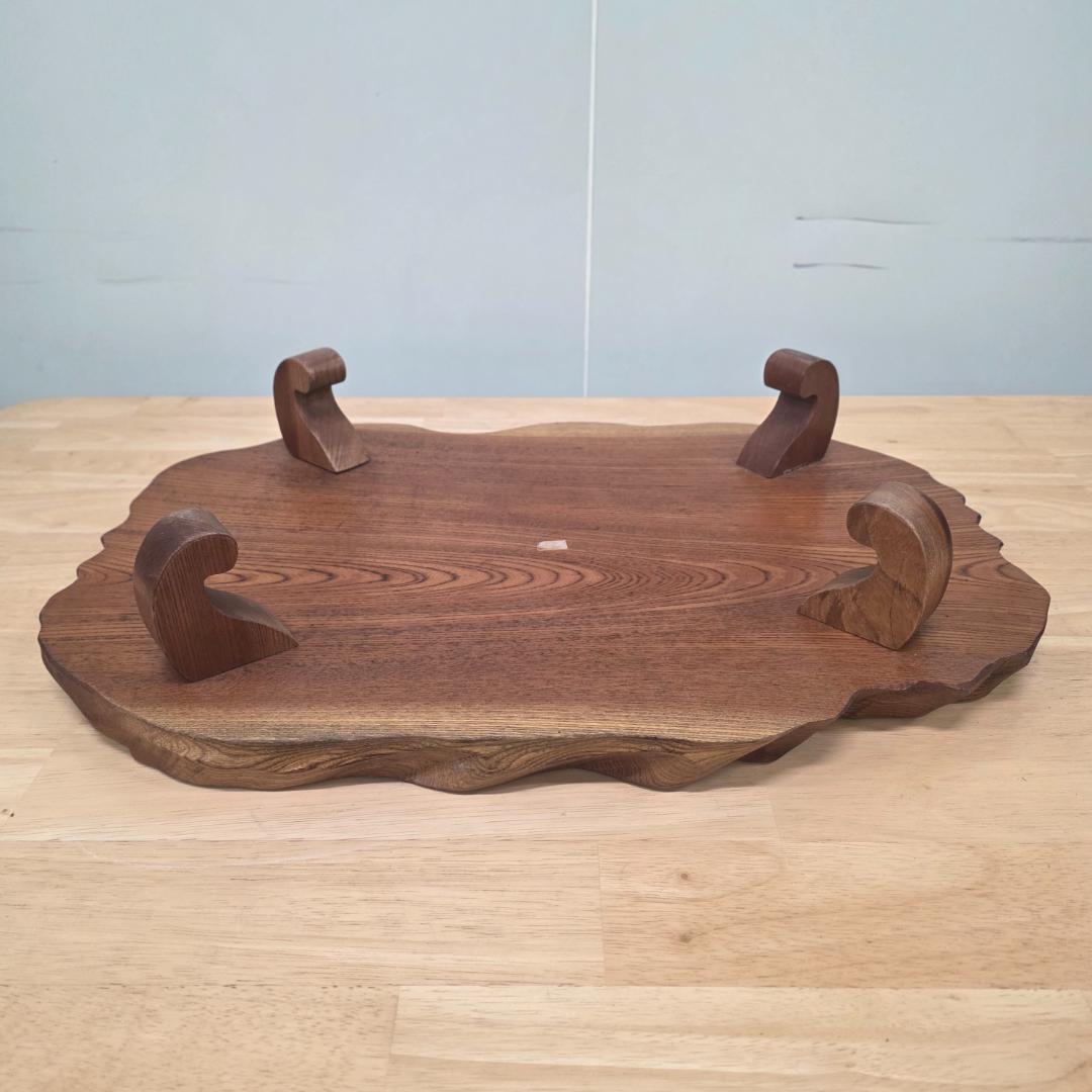 木製 不規則形状座卓 花台 天然木 盆栽卓 ローテーブル 和モダン座卓