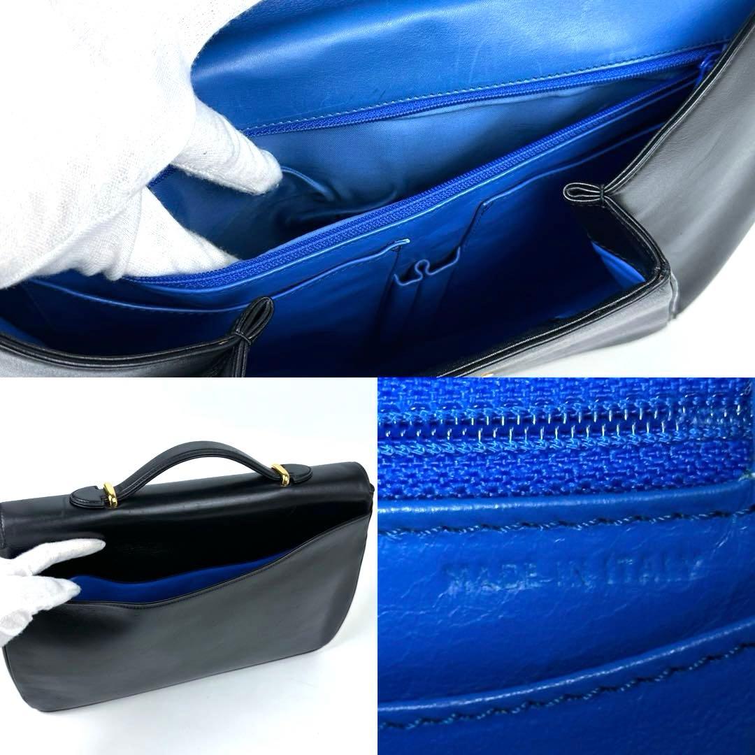 美品 カルティエ パンテール ビジネスバッグ ゴールド金具 フォーマル レザー