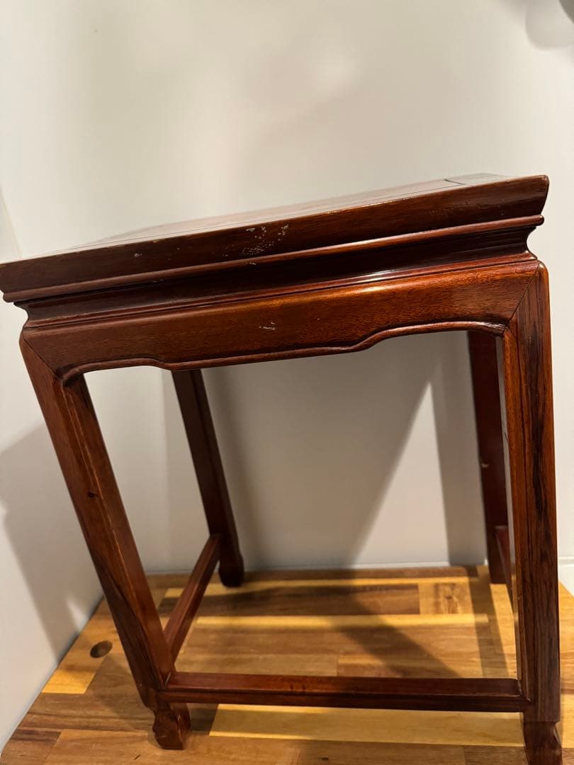 韓流　韓国工藝　李朝家具　アンティーク　花台テーブル　花梨　シノワズリ