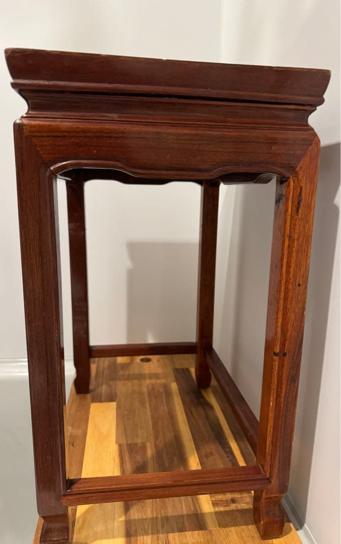 韓流　韓国工藝　李朝家具　アンティーク　花台テーブル　花梨　シノワズリ