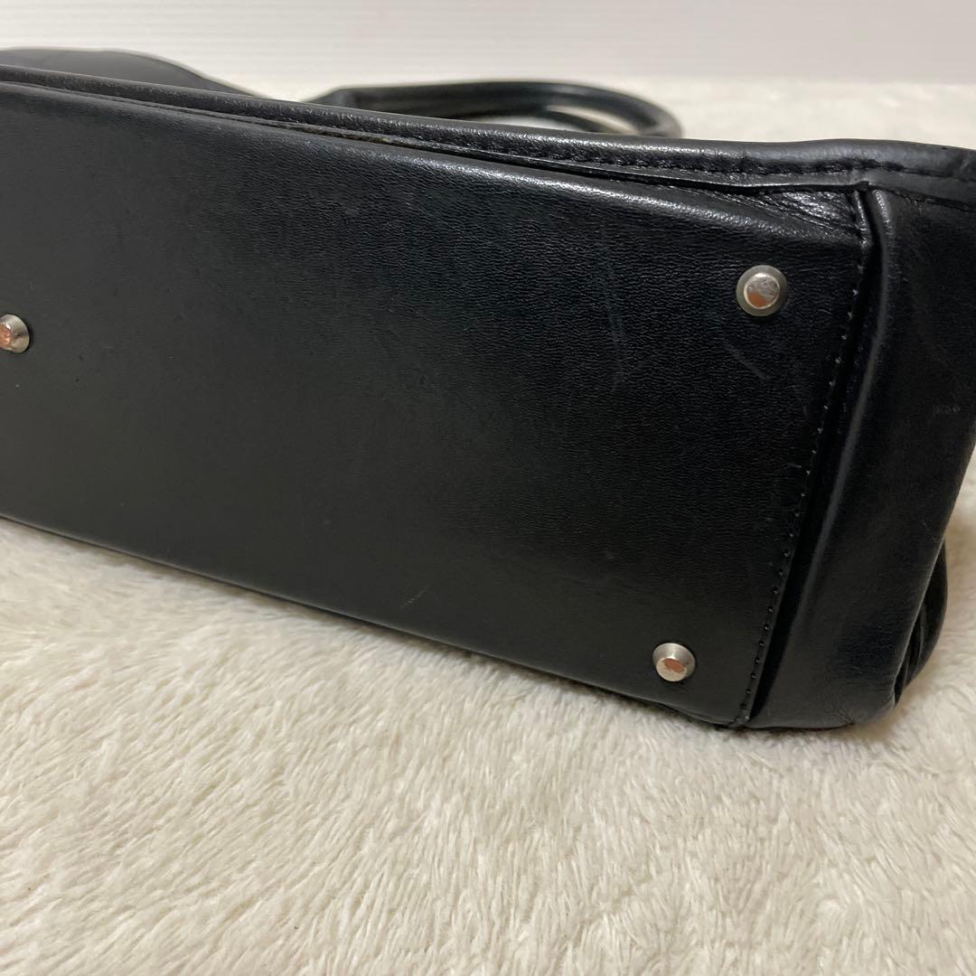 【希少】PORTER オールレザー ブリーフケース A4収納 ブラック