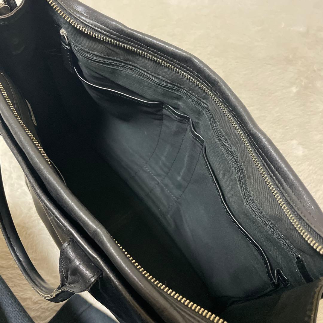 【希少】PORTER オールレザー ブリーフケース A4収納 ブラック