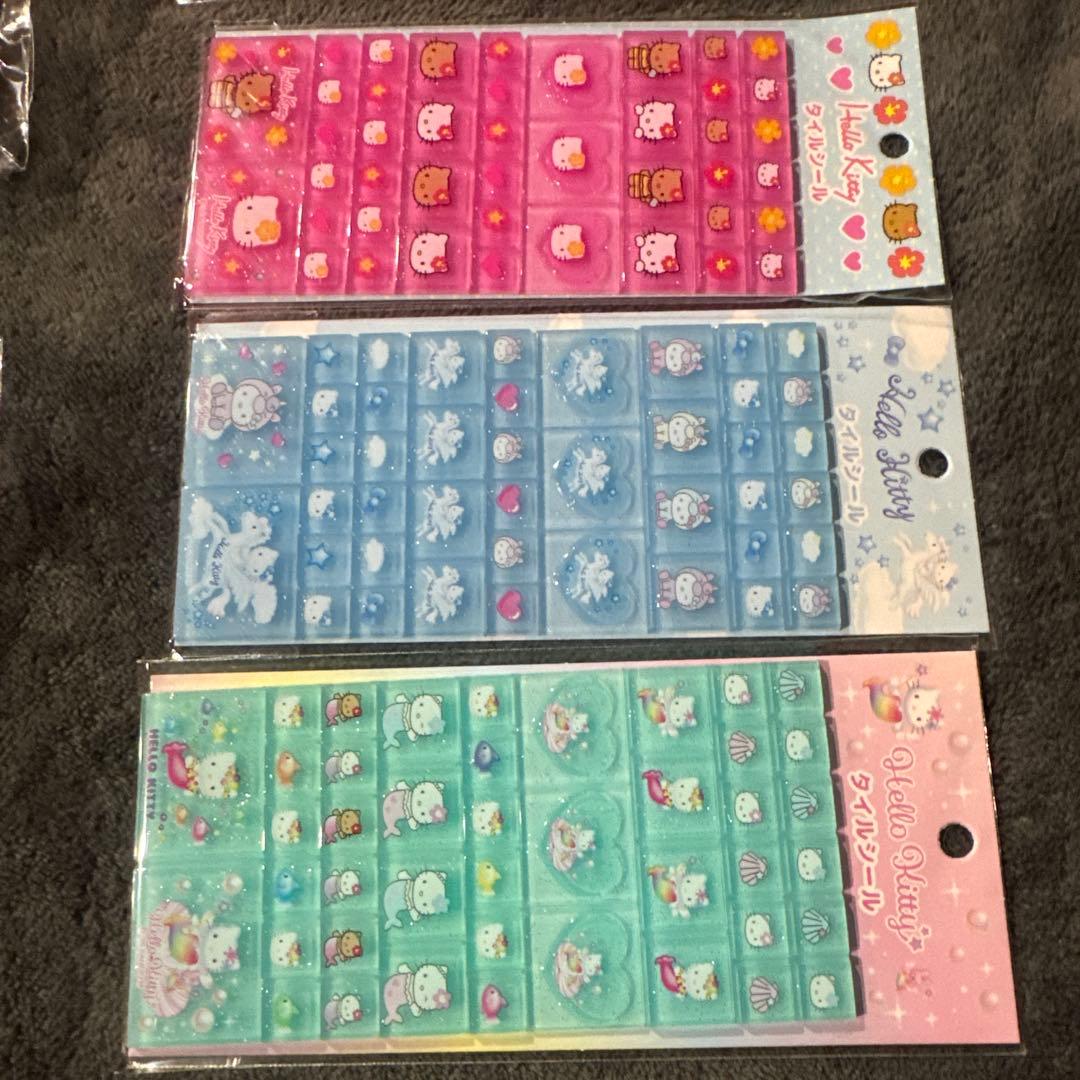 Hello Kitty シールバインダー 2色＋タイルシールセット