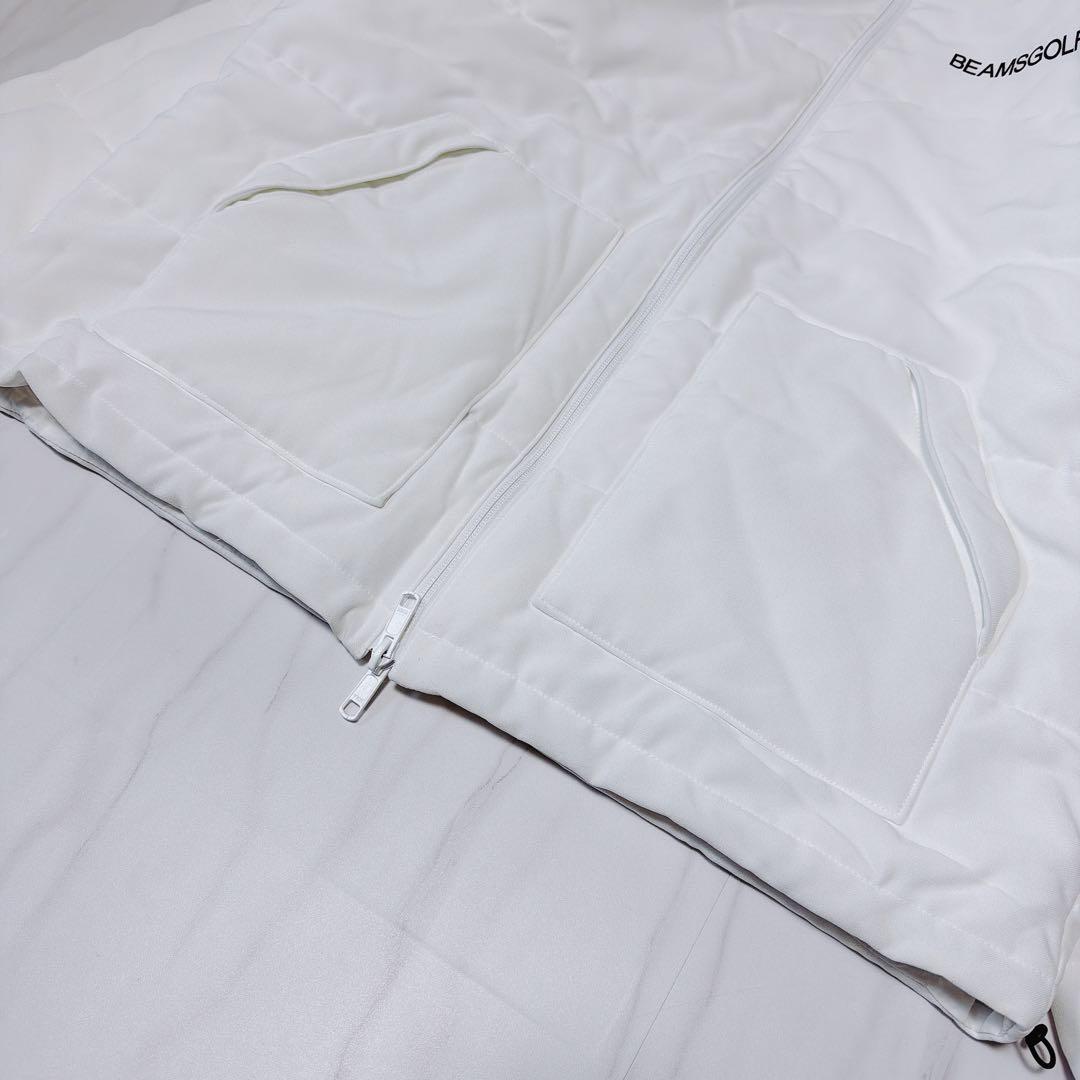 《美品》ビームスゴルフ リバーシブルジャケット 中綿 3way ホワイト XL