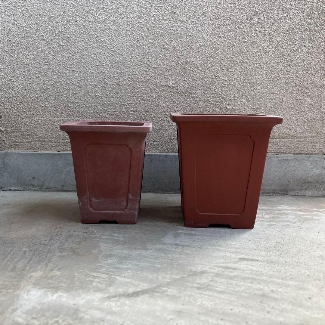 中国鉢2点セット！　支那鉢　盆栽