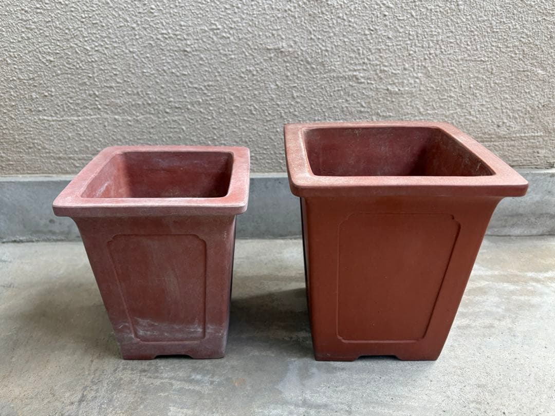 中国鉢2点セット！　支那鉢　盆栽