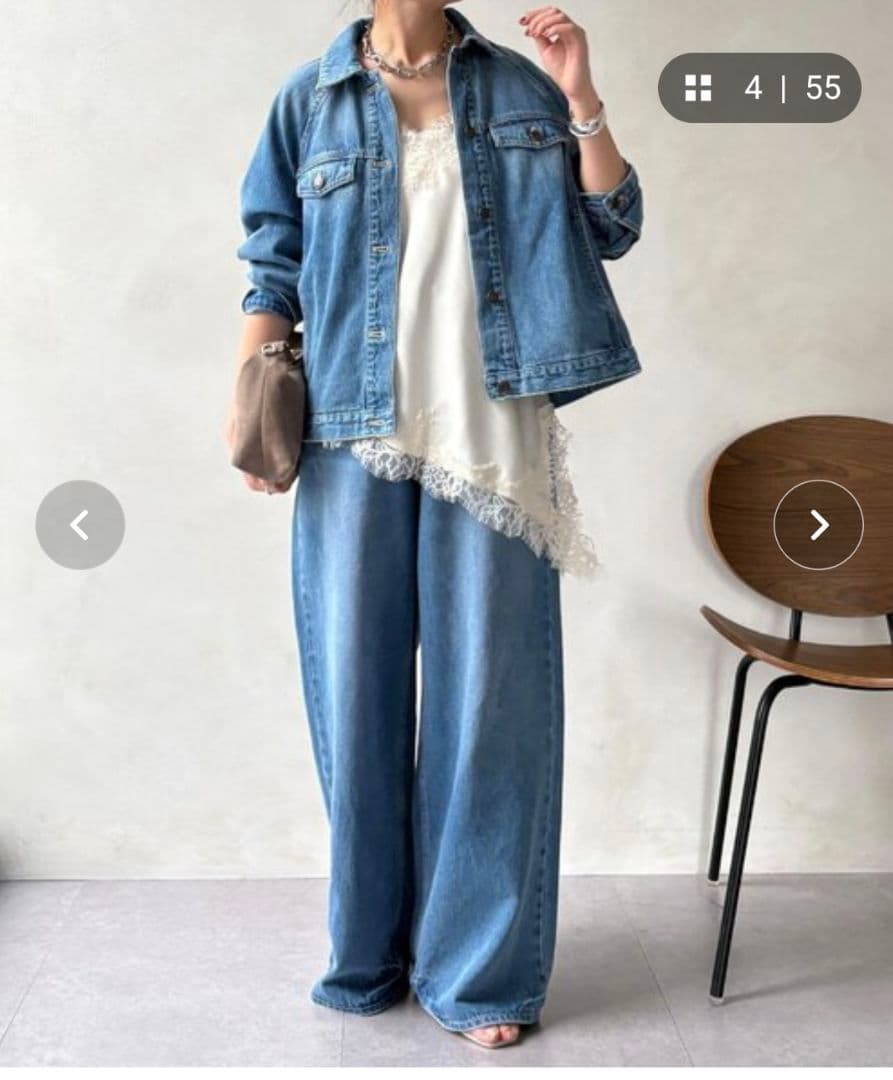 DouDouショート丈アシメレースキャミ