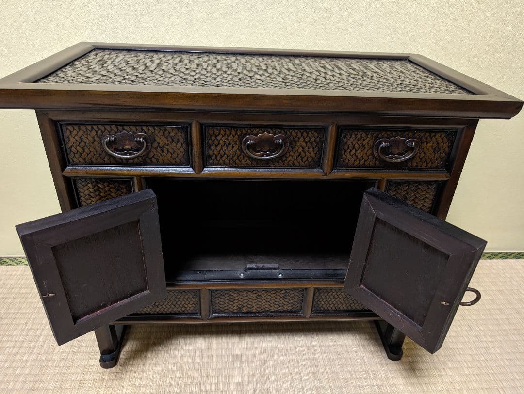 送料込み　アンティークキャビネット　家具 時代　箪笥 収納家具 箪笥 タンス