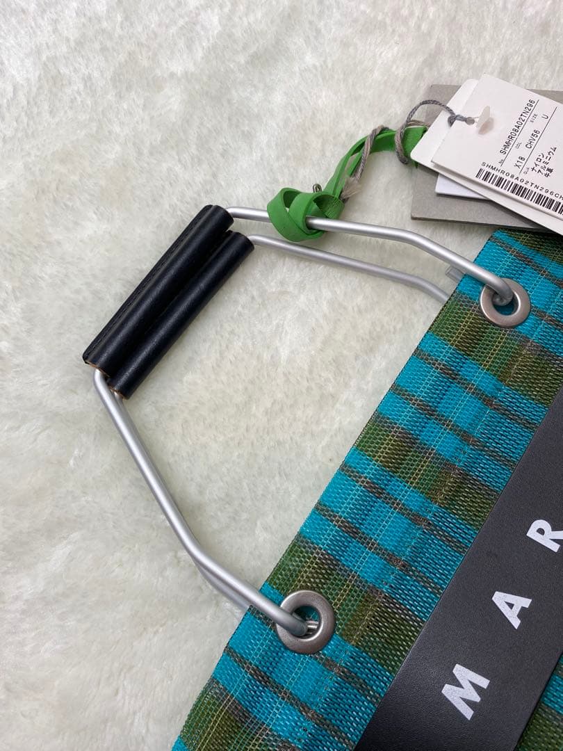 MARNI エコバッグ 大きめ 青・緑・茶