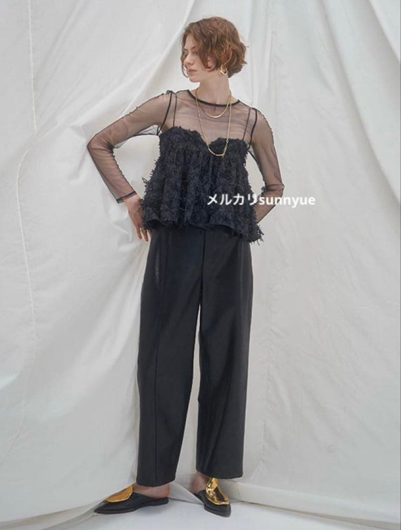 【もも】MECRE ジャガードキャミソール 新品タグ付 即完 ¥25300