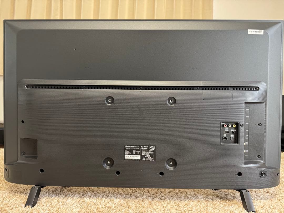 【すーこ】Hisense 43U7F 液晶テレビ 43型 ネット動画対応