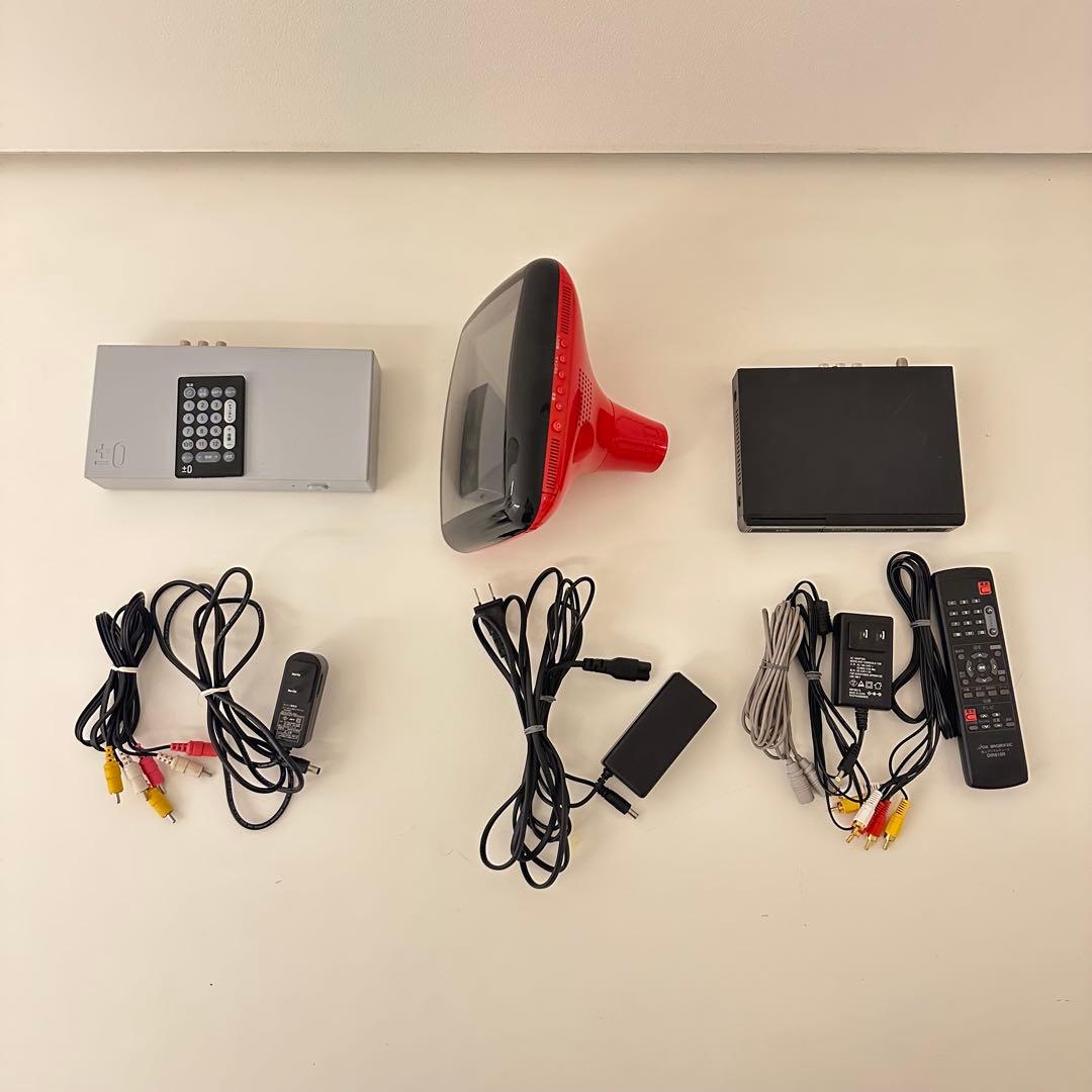 ±0 プラスマイナスゼロ テレビ レッド XVT-M020 深澤直人　廃盤品