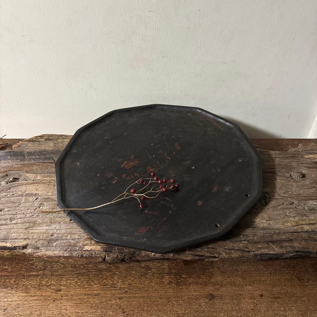 李朝　薬用　十二角膳天板　その61 古道具.韓国骨董. Antique.酒器盆