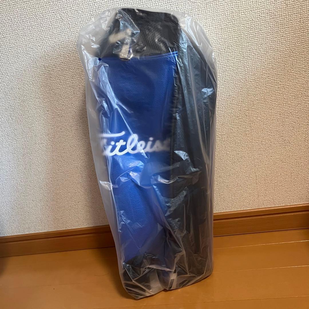 タイトリスト エナメルキャディバック　9.5インチ　青　ブルー