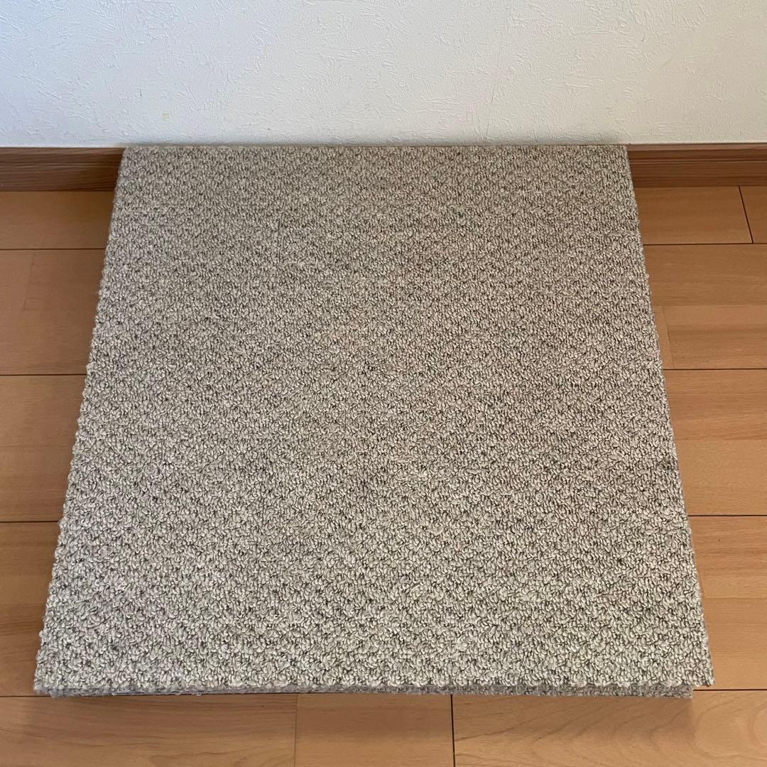 静床ライト シープホワイト 10枚 防音ラグ タイルカーペット③