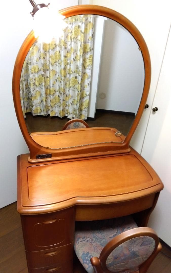鏡台 ドレッサー ミエミラー セントラル硝子『椅子は別売り』共に美品