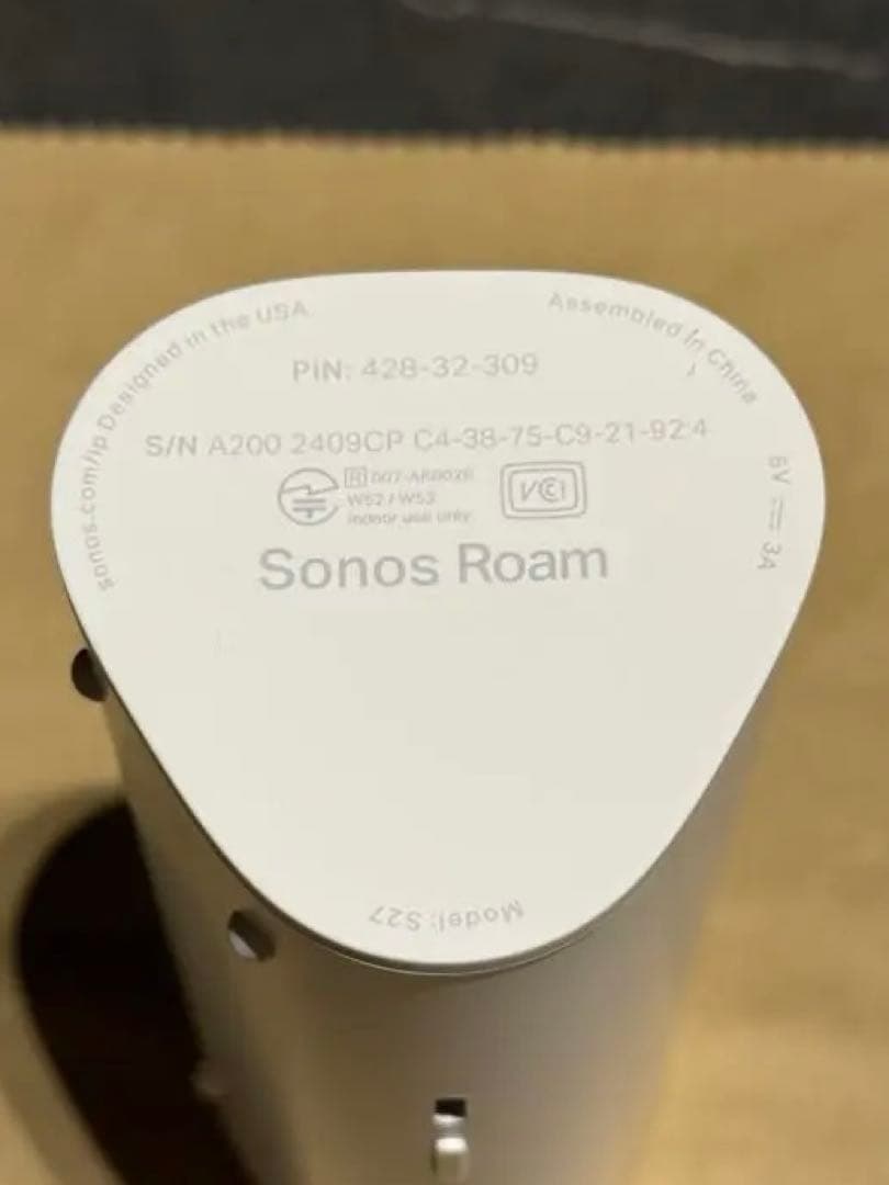 SONOS Roam2 スマートスピーカー ホワイト 本体