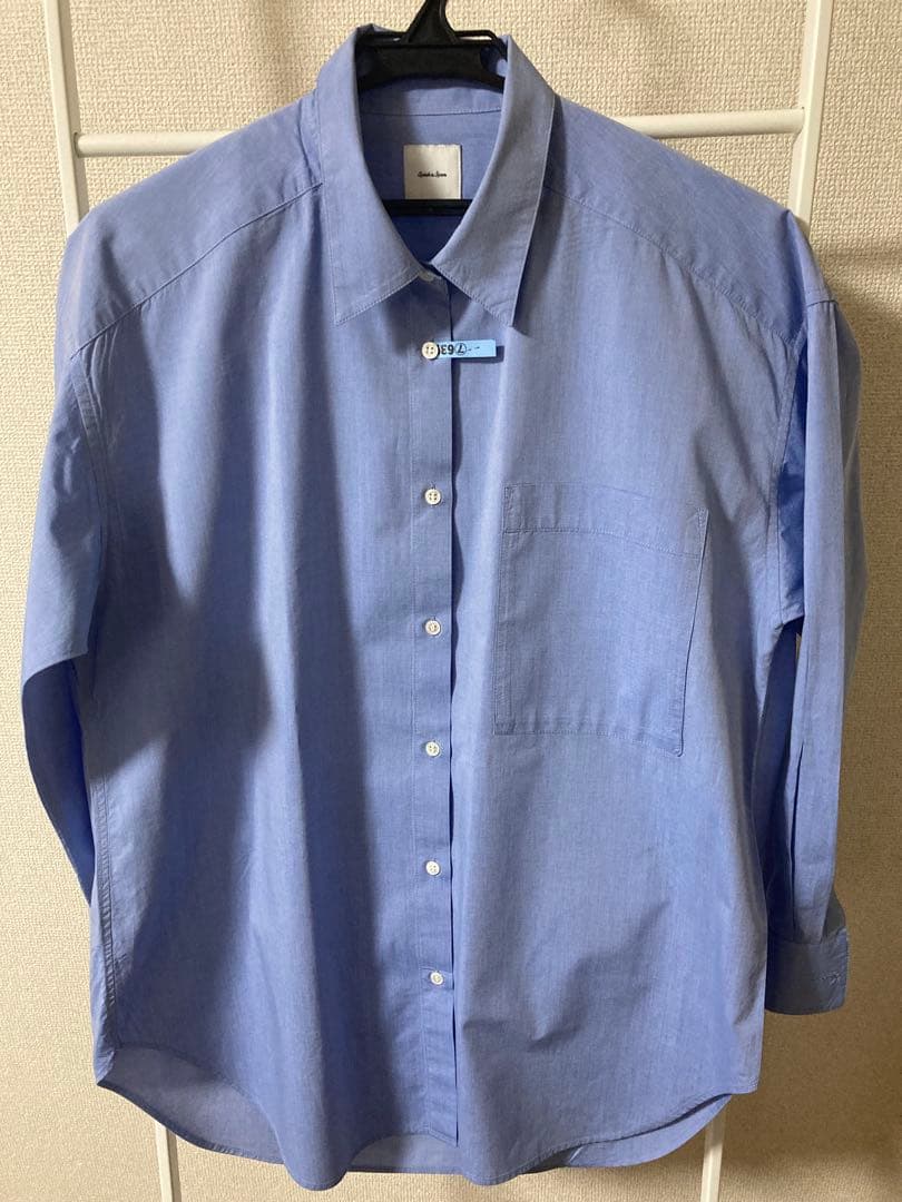 25ssスピック＆スパン50コットンオーバーシャツ ブルー