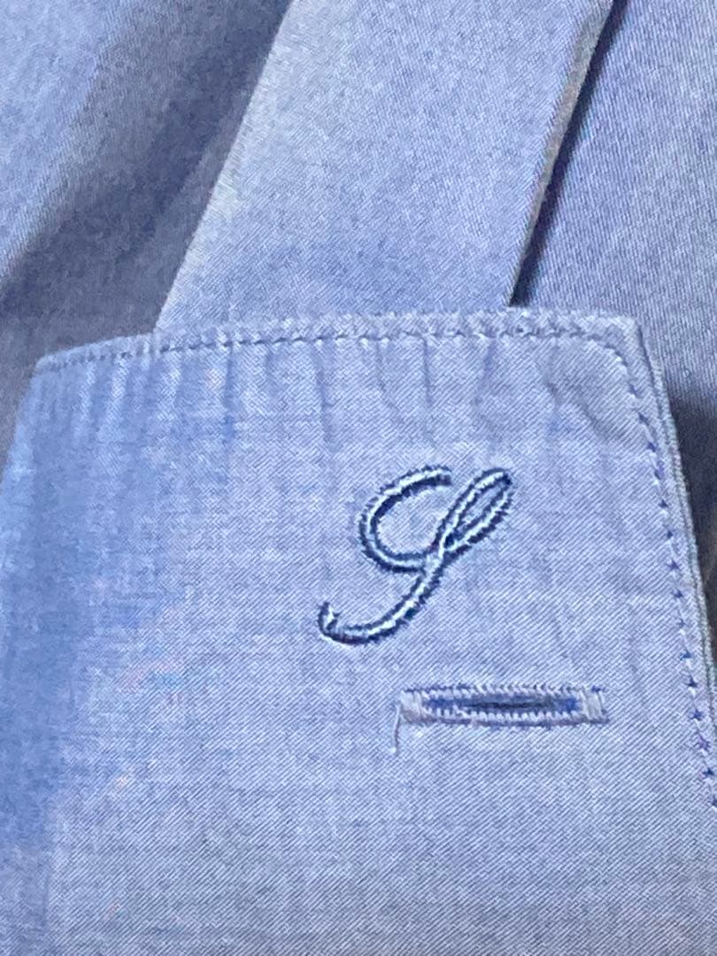 25ssスピック＆スパン50コットンオーバーシャツ ブルー