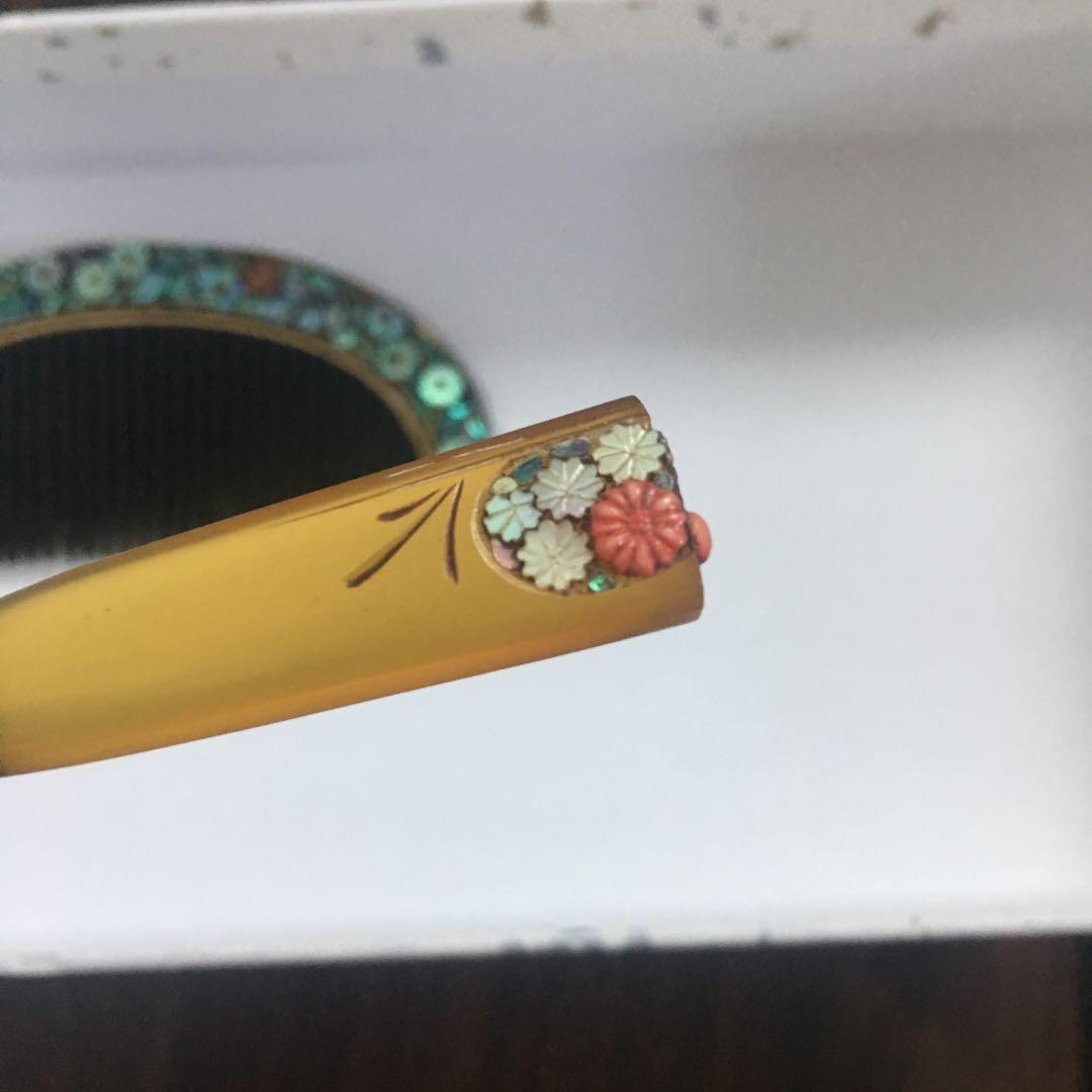 ☆ 最高級 鼈甲工芸  簪  櫛  セット