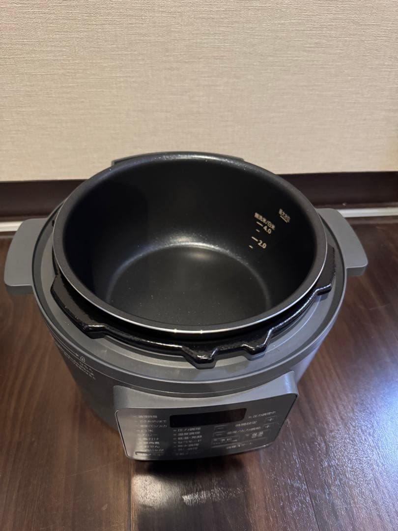 値下げ　電気圧力鍋 グレー 付属品あり アイリスオーヤマ