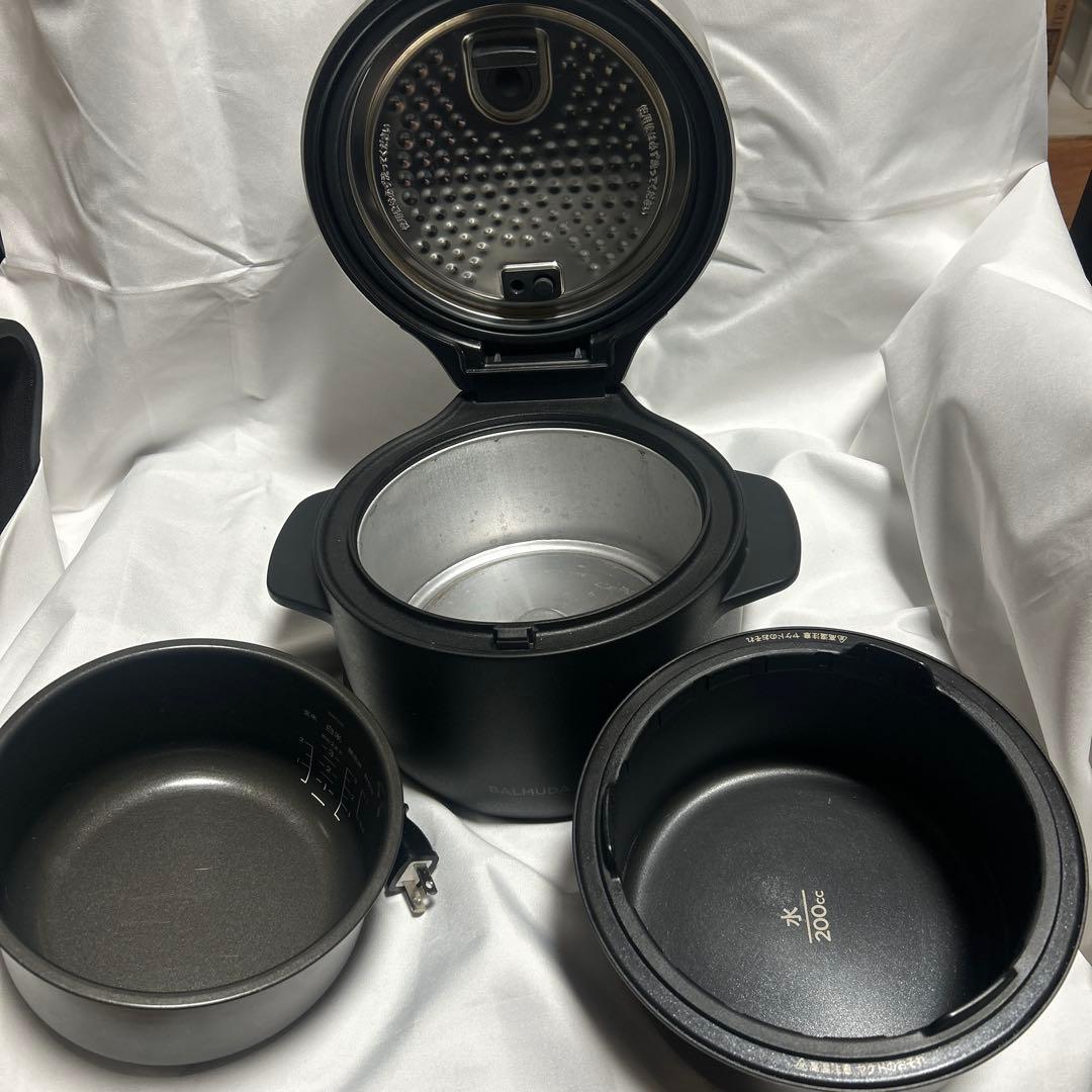 【美品】BALMUDA The Gohan 炊飯器　K03A-BK