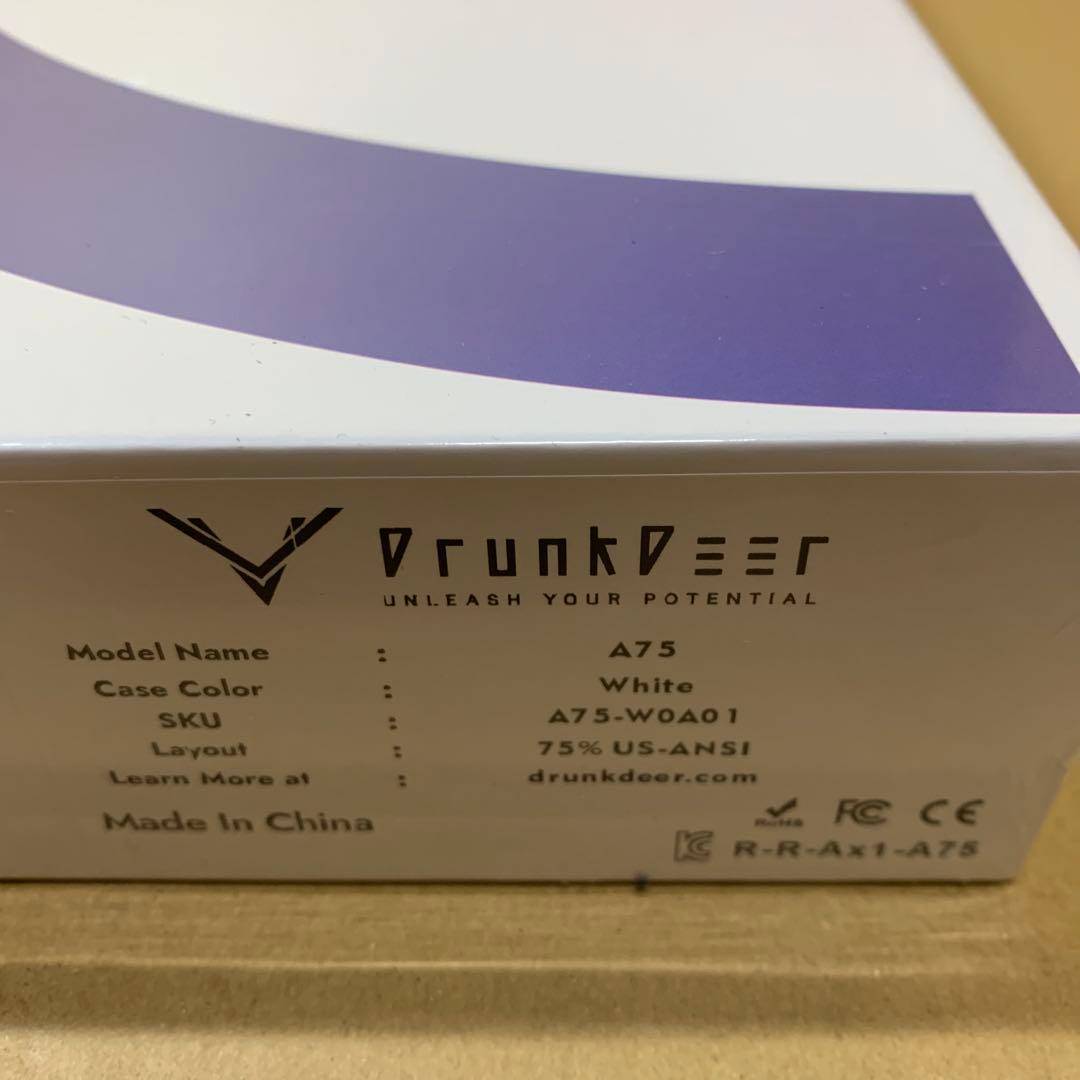 新品未開封　DrunkDeer A75 ラピッドトリガー キーボード ホワイト