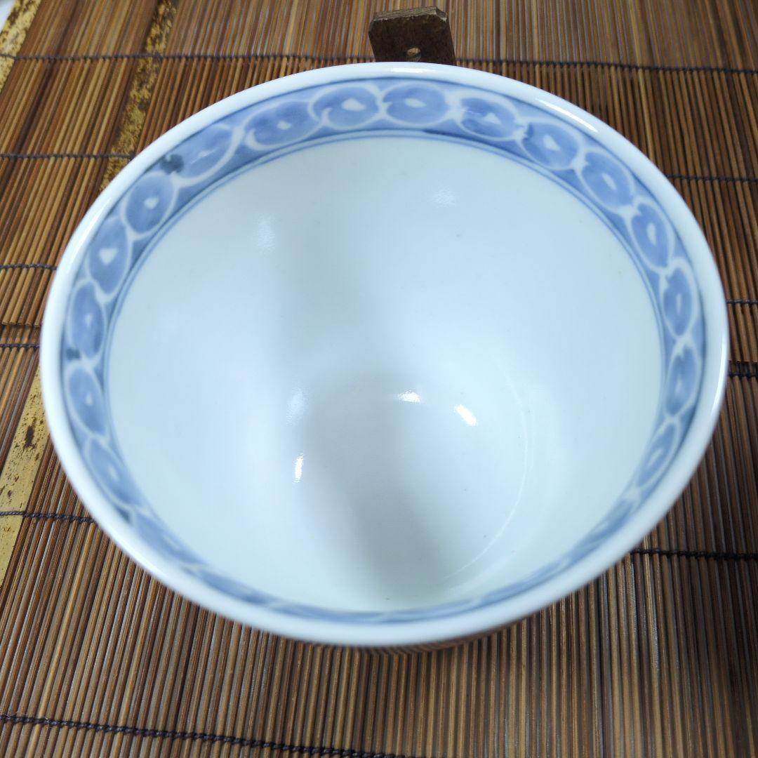 有田焼 李壮窯 古染付波流水兎 蕎麦丼 五客 未使用保管品