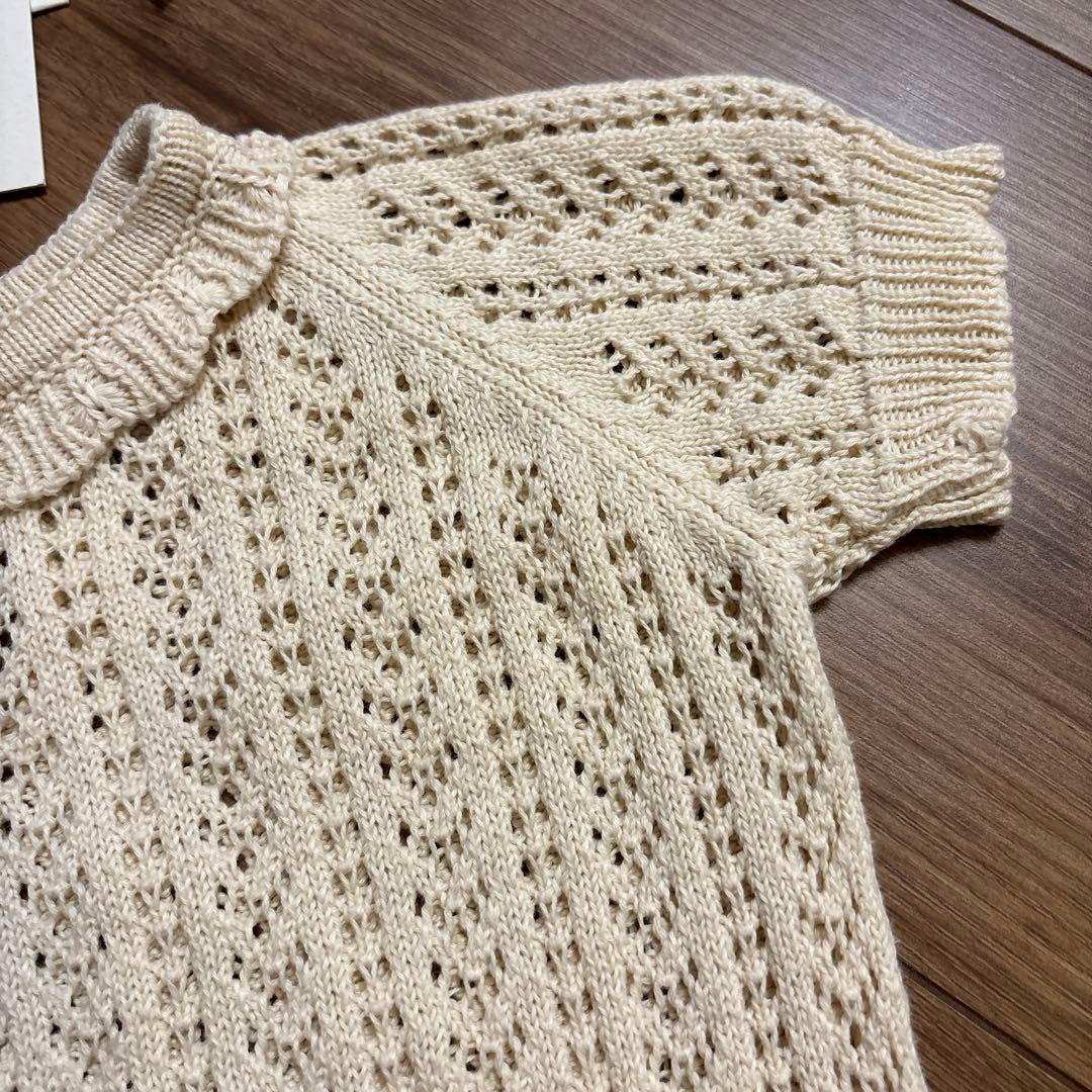 bebe oragnic ボンネット ロンパース