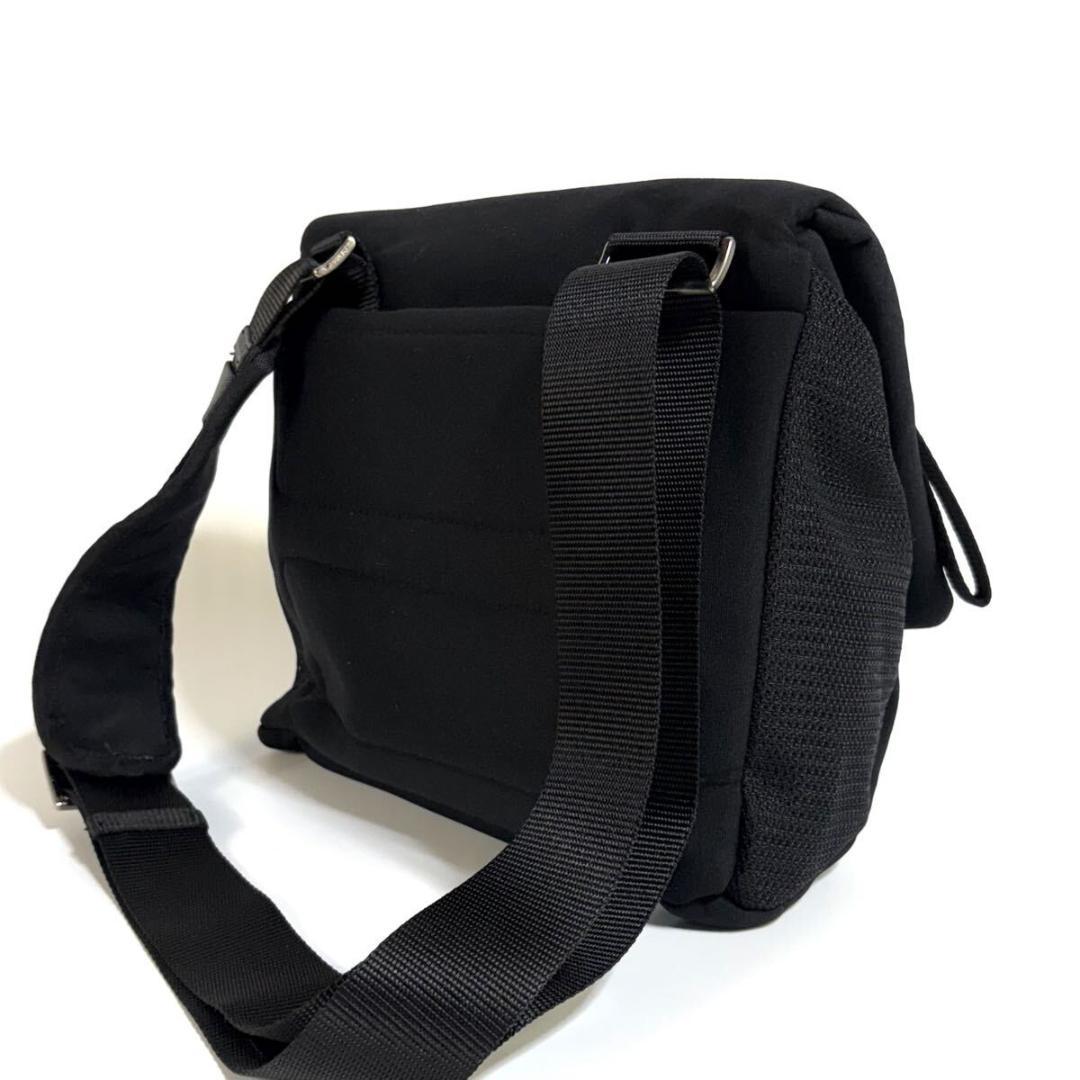 【美品】PRADA ショルダーバッグ ヴィンテージ ブラック レッド イタリア製