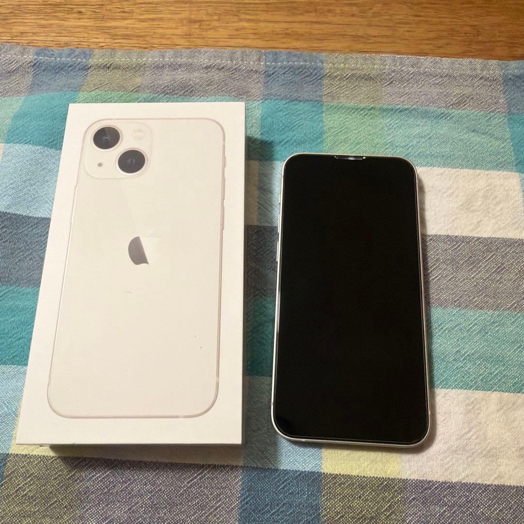 iPhone13 mini 128G 白　SIMフリー　バッテリー76%