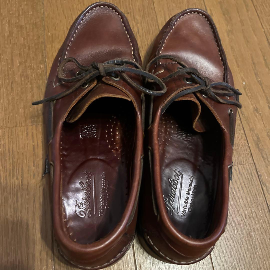 【美品】パラブーツ デッキシューズ『バース』サイズ8ブラウン