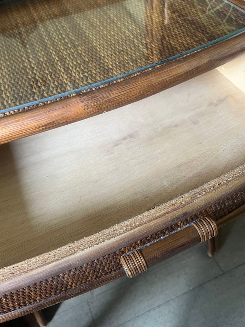 【トマトさん専用】梱包・発送たのメル便　ラタン製 ビンテージ ドレッサー