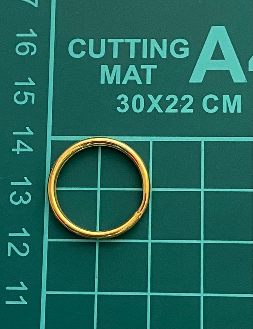 二重カン 真鍮製二重リング キーホルダー　200点セット