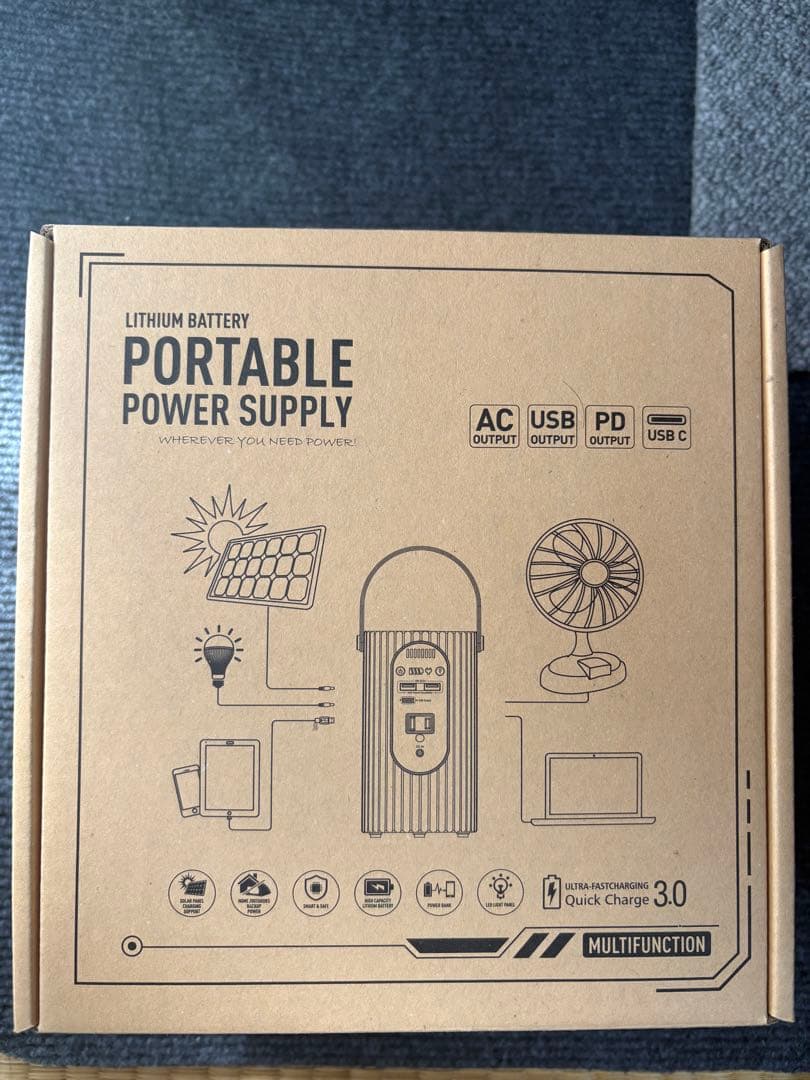 【新品】ポータブル充電器 24000mA、88.8Wh、PD,QC3.0対応